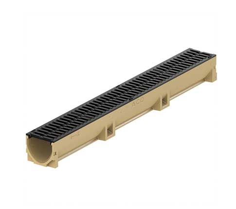 SPEEDPLANT Tubo Di Drenaggiolunghezza 1 M,Tubo Di Drenaggio Con Griglia, Pozzetto Cortile, Scarico A Pavimento 15 X 15 Cm Per Drenaggio/infiltrazione